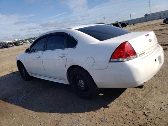 2G1WD5E3XD1204838 - 2013 CHEVROLET IMPALA POLICE WHITE photo 2