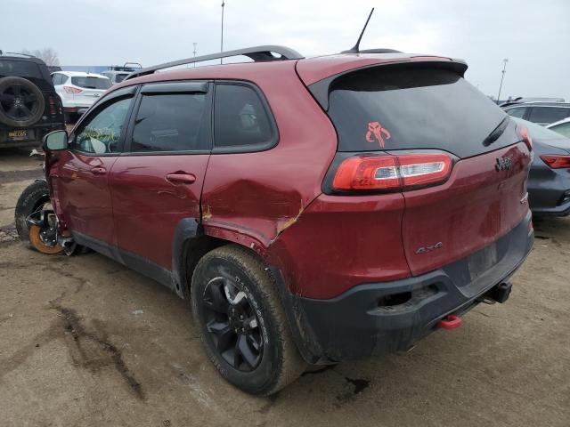 1C4PJMBS7EW276701 - 2014 JEEP CHEROKEE TRAILHAWK RED photo 2