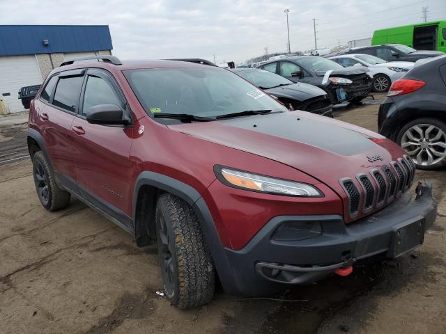 1C4PJMBS7EW276701 - 2014 JEEP CHEROKEE TRAILHAWK RED photo 4