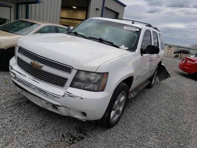 1GNSKCE01BR244355 - 2011 CHEVROLET TAHOE K1500 LTZ WHITE photo 1