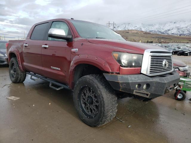 5TFHY5F13AX118738 - 2010 TOYOTA TUNDRA CREWMAX LIMITED MAROON photo 4