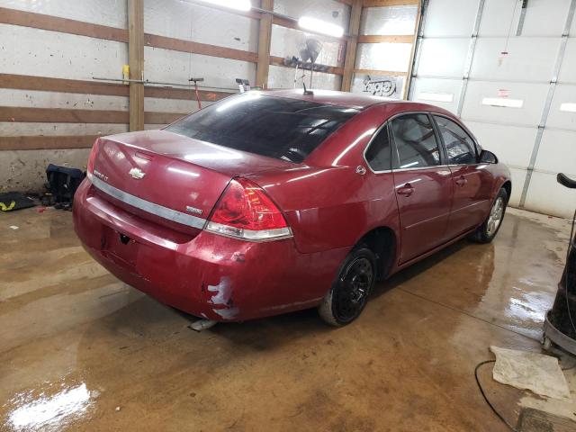 2G1WT58K079345056 - 2007 CHEVROLET IMPALA LT MAROON photo 3