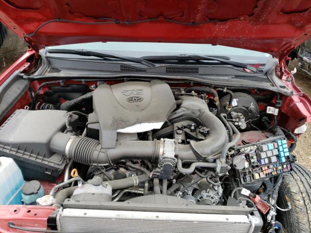 3TMCZ5AN1KM287889 - 2019 TOYOTA TACOMA DOUBLE CAB RED photo 11