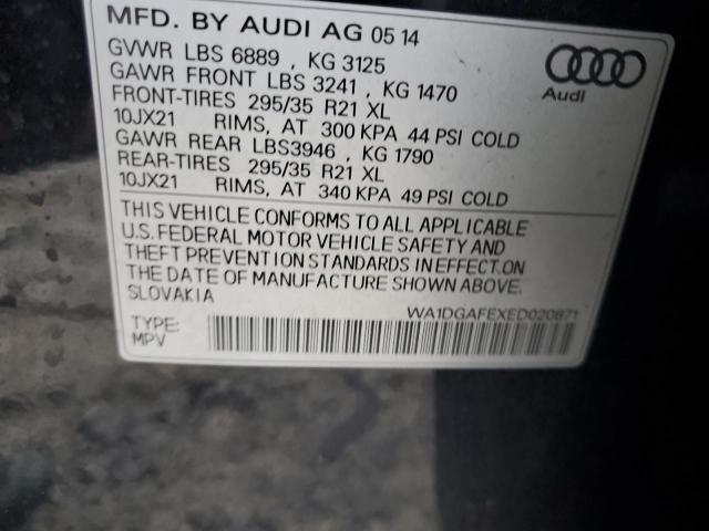 WA1DGAFEXED020871 - 2014 AUDI Q7 PRESTIGE BLACK photo 13