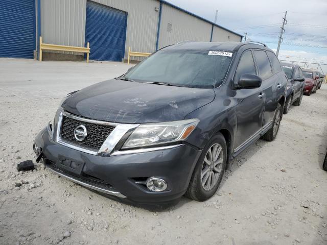 5N1AR2MN0EC644563 - 2014 NISSAN PATHFINDER S GRAY photo 1