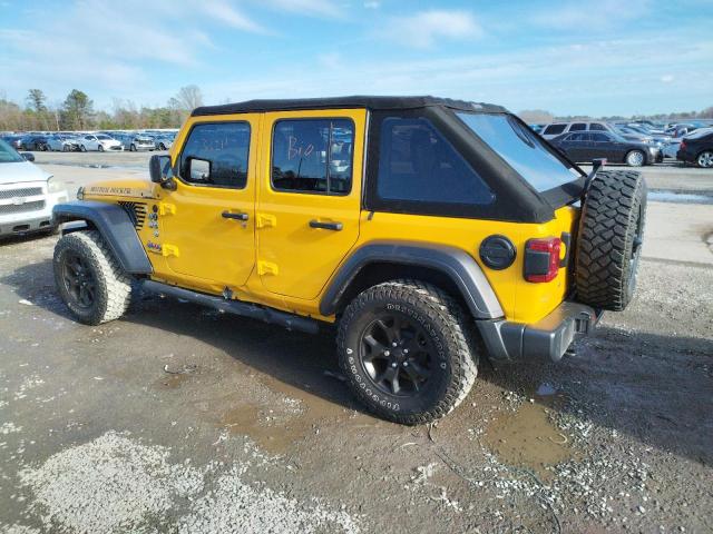 1C4HJXDG3LW169902 - 2020 JEEP WRANGLER U SPORT YELLOW photo 2