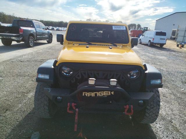 1C4HJXDG3LW169902 - 2020 JEEP WRANGLER U SPORT YELLOW photo 5