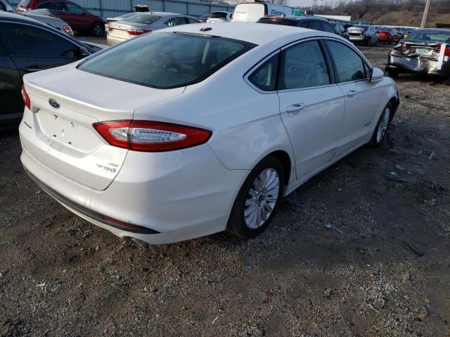 3FA6P0LU1FR308992 - 2015 FORD FUSION SE HYBRID WHITE photo 3