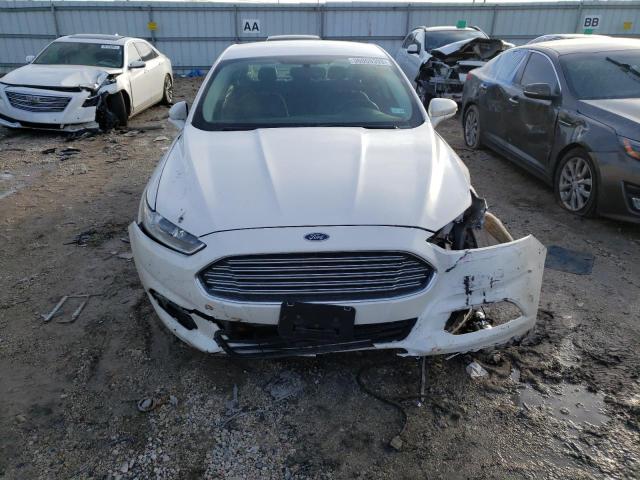 3FA6P0LU1FR308992 - 2015 FORD FUSION SE HYBRID WHITE photo 5