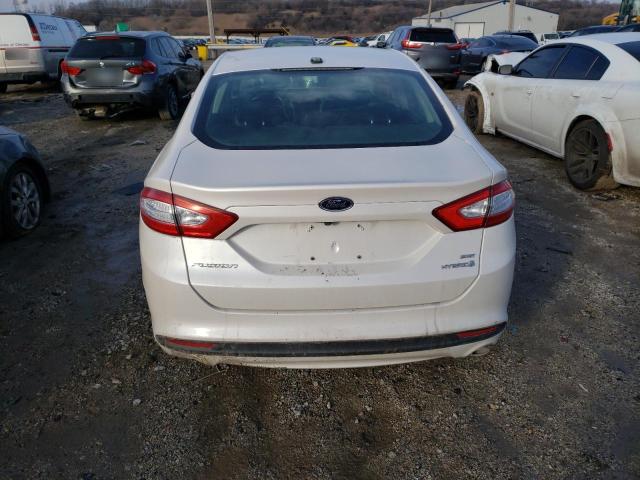 3FA6P0LU1FR308992 - 2015 FORD FUSION SE HYBRID WHITE photo 6