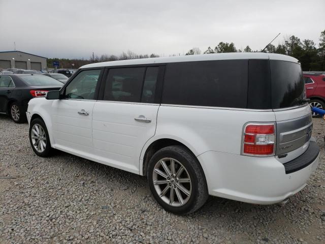 2FMGK5D84KBA13286 - 2019 FORD FLEX LIMITED WHITE photo 2