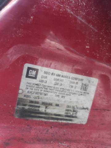 KL4CJFSB2FB073521 - 2015 BUICK ENCORE CONVENIENCE 勃艮第红 照片 13