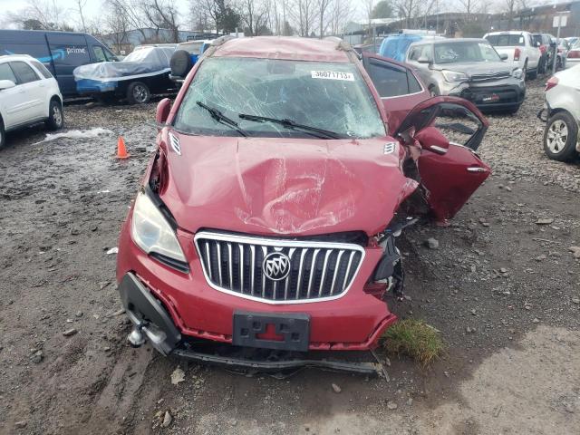 KL4CJFSB2FB073521 - 2015 BUICK ENCORE CONVENIENCE 勃艮第红 照片 5