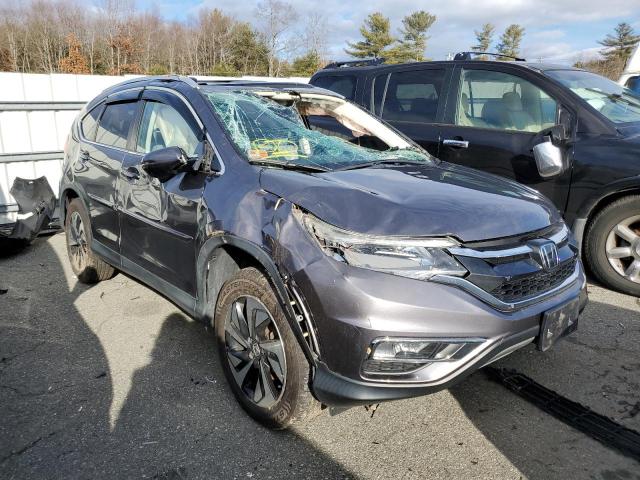 5J6RM4H93FL080112 - 2015 HONDA CR-V TOURING GRAY photo 4