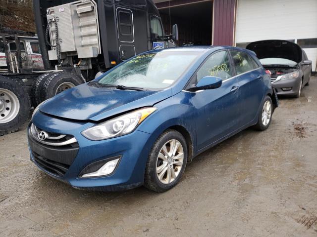 KMHD35LE0DU136880 - 2013 HYUNDAI ELANTRA GT BLUE photo 1