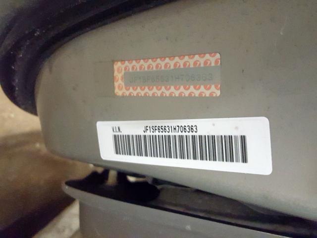 JF1SF65631H706363 - 2001 SUBARU FORESTER S  photo 10