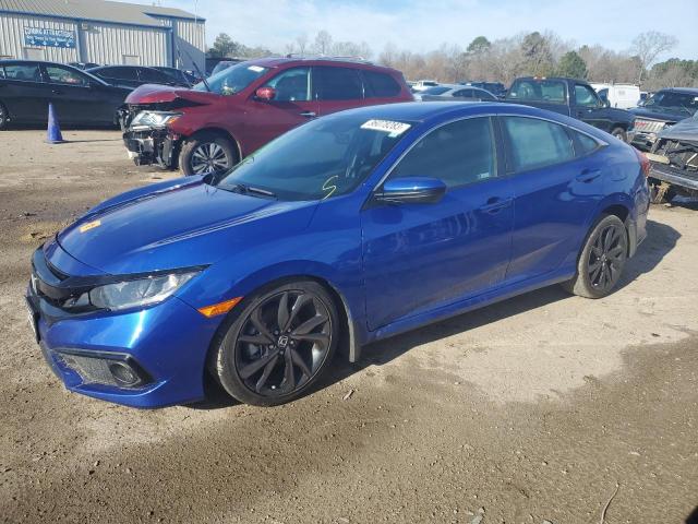 19XFC2F83KE011577 - 2019 HONDA CIVIC SPORT Blau Foto 1