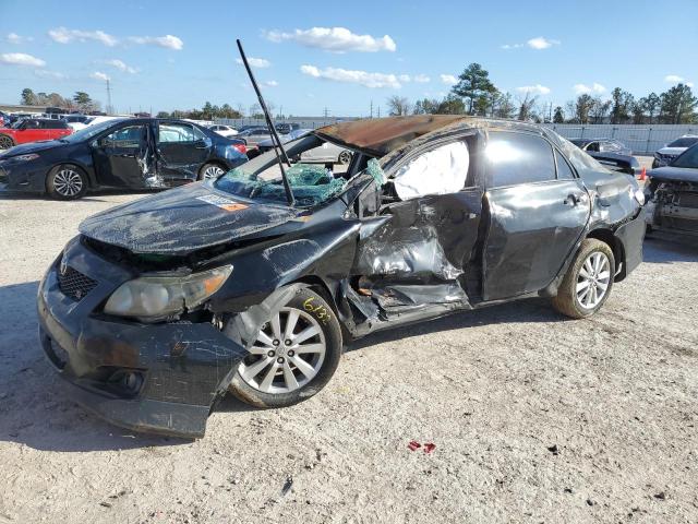 2T1BU4EE4AC455921 - 2010 TOYOTA COROLLA BASE BLACK photo 1