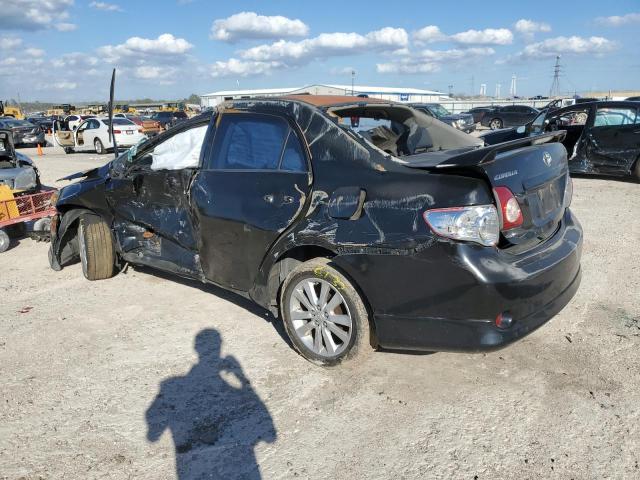 2T1BU4EE4AC455921 - 2010 TOYOTA COROLLA BASE BLACK photo 2