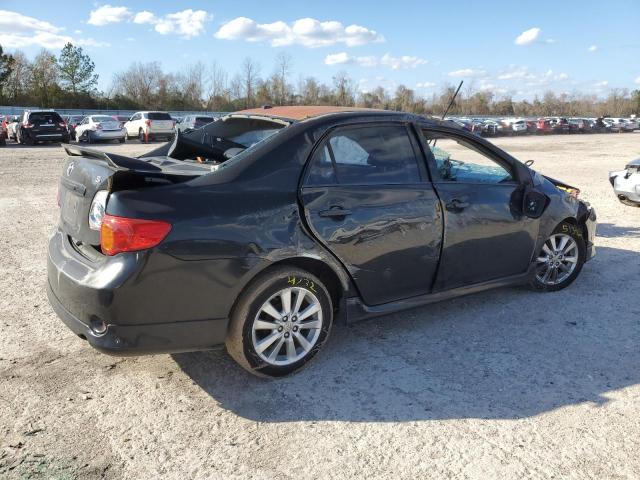 2T1BU4EE4AC455921 - 2010 TOYOTA COROLLA BASE BLACK photo 3