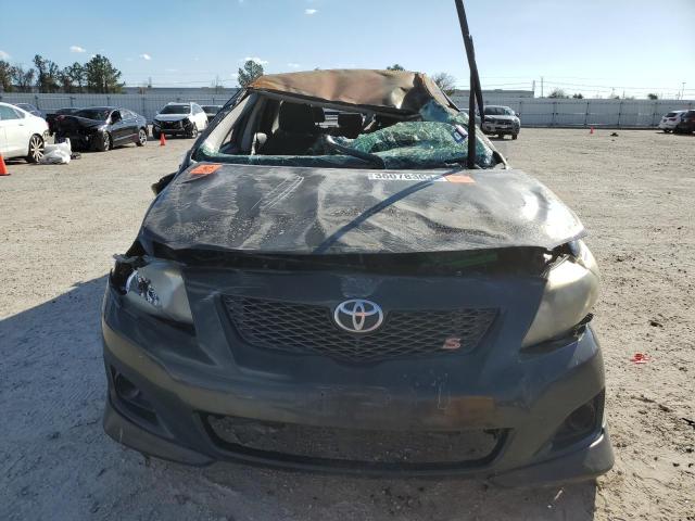 2T1BU4EE4AC455921 - 2010 TOYOTA COROLLA BASE BLACK photo 5