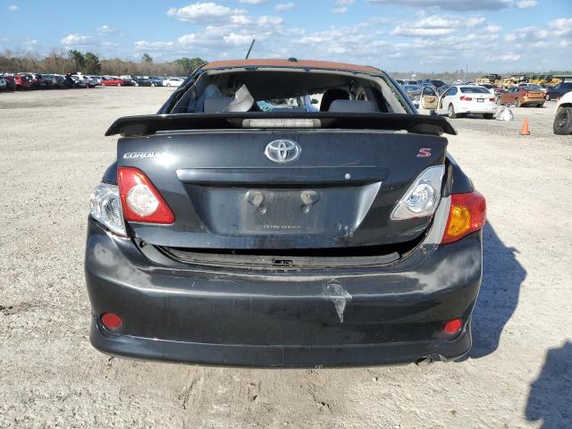 2T1BU4EE4AC455921 - 2010 TOYOTA COROLLA BASE BLACK photo 6