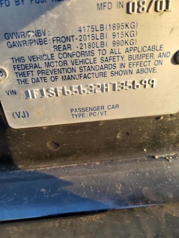 JF1SF65632H735699 - 2002 SUBARU FORESTER S BLACK photo 13