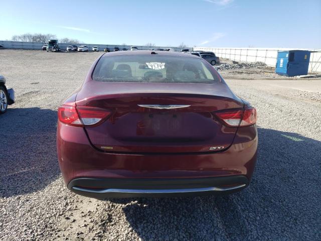 1C3CCCAB3FN714338 - 2015 CHRYSLER 200 LIMITED BURGUNDY photo 6