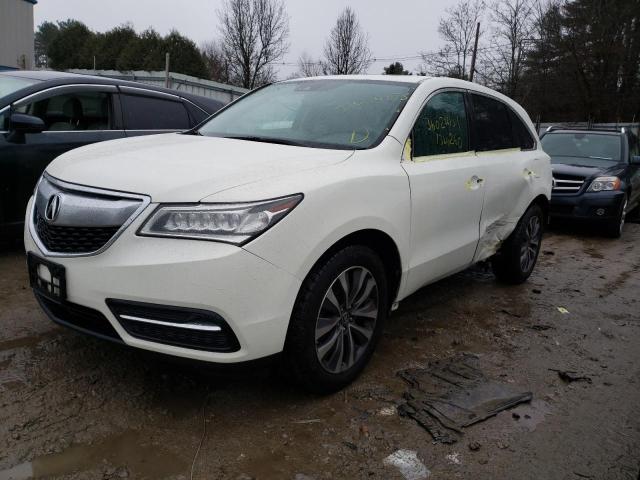 5FRYD4H49GB013359 - 2016 ACURA MDX TECHNOLOGY WHITE photo 1