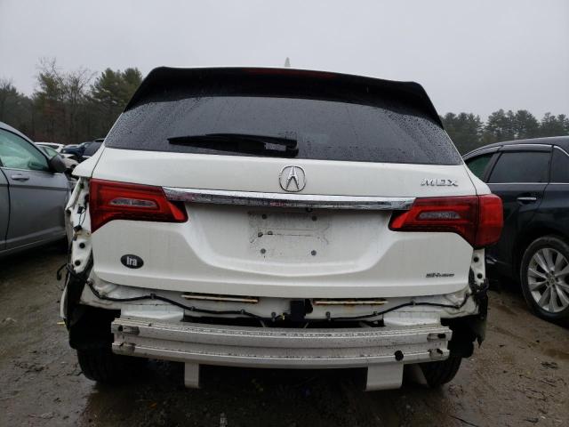 5FRYD4H49GB013359 - 2016 ACURA MDX TECHNOLOGY WHITE photo 6