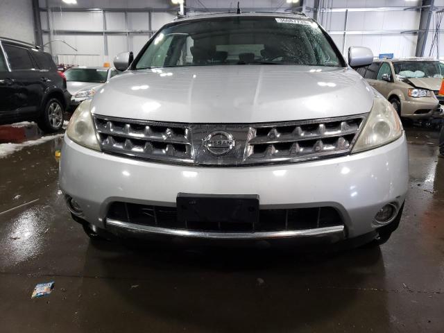 JN8AZ08W27W635526 - 2007 NISSAN MURANO SL SILVER photo 5