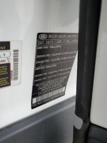 SALWR2VF4GA559038 - 2016 LAND ROVER RANGE ROVE HSE WHITE photo 13