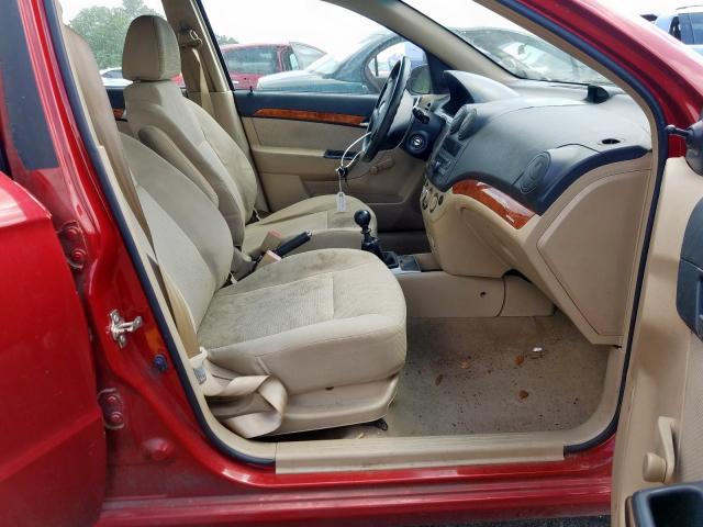 KL1TD5DE0AB088808 - 2010 CHEVROLET AVEO LS  ფოტო 5