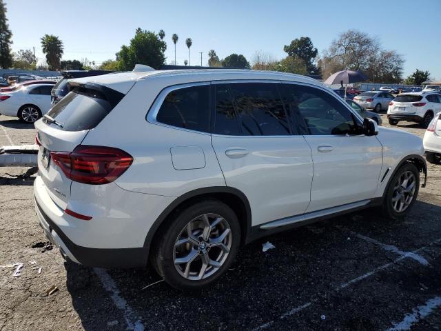 5UXTY3C04M9G24275 - 2021 BMW X3 SDRIVE30I WHITE photo 3