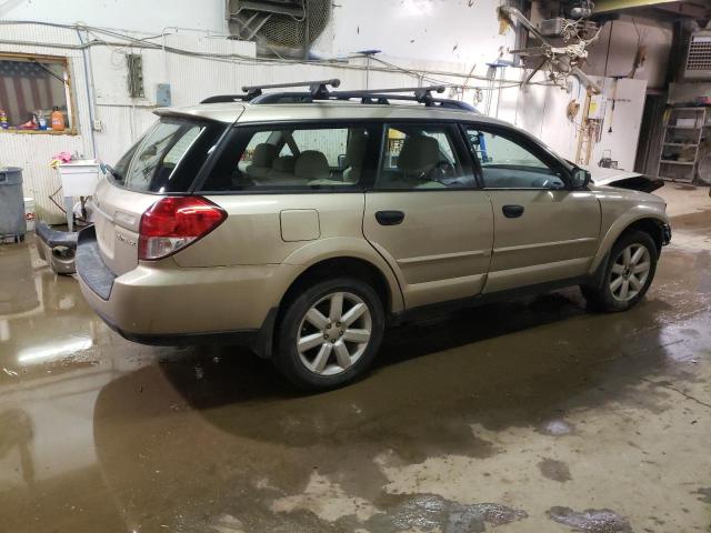 4S4BP61CX87326824 - 2008 SUBARU OUTBACK 2.5I TAN photo 3