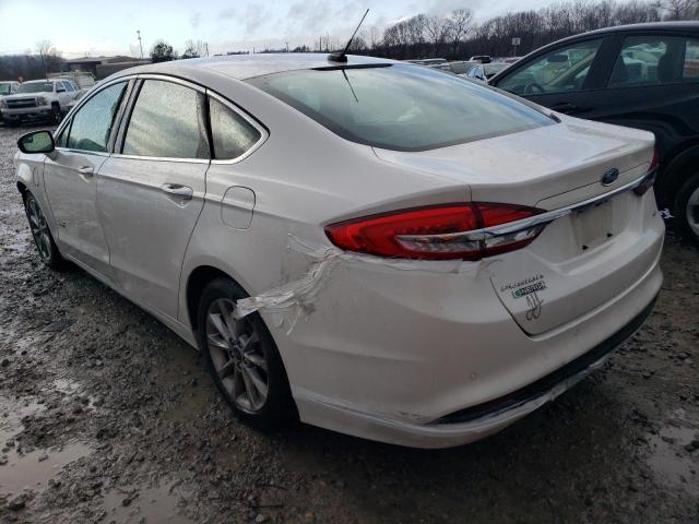 3FA6P0PU0HR153414 - 2017 FORD FUSION SE PHEV WHITE photo 2