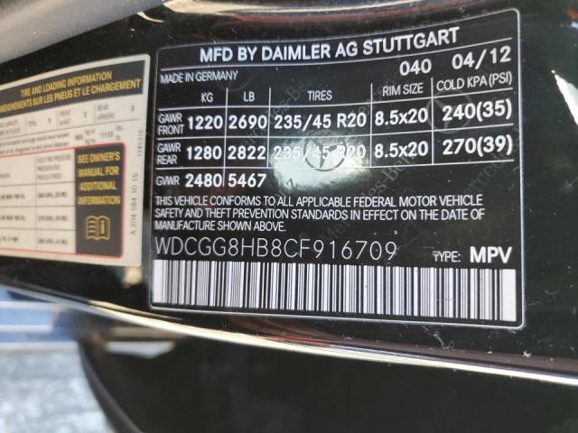 WDCGG8HB8CF916709 - 2012 MERCEDES-BENZ GLK 350 4MATIC BLACK photo 13