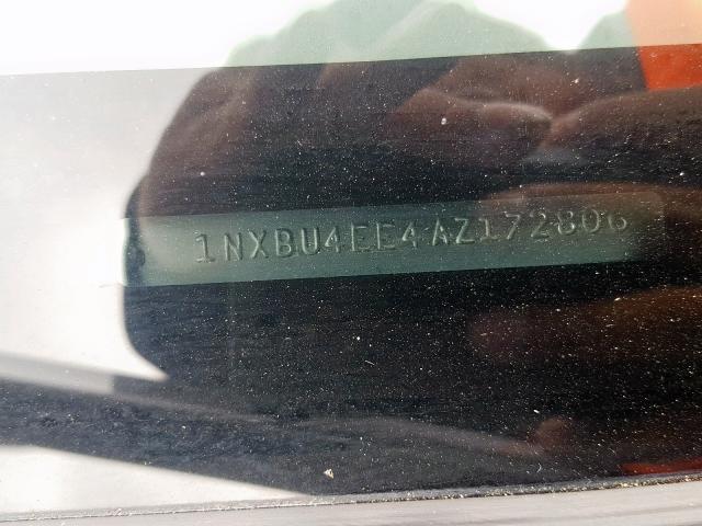 1NXBU4EE4AZ172806 - 2010 TOYOTA COROLLA BASE  照片 10