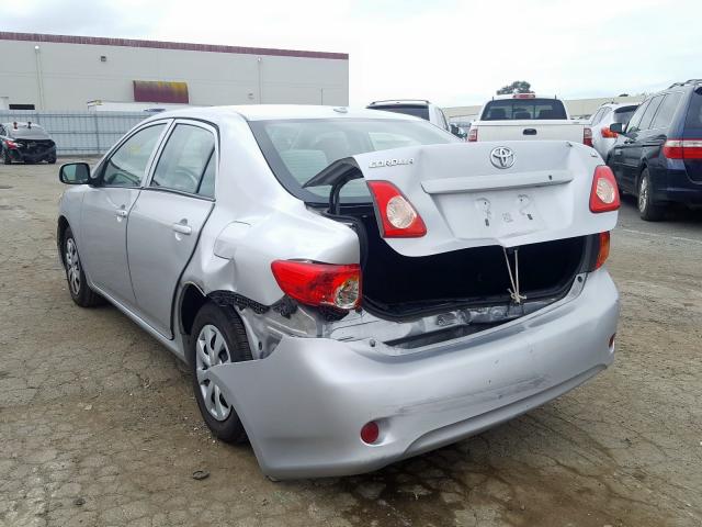 1NXBU4EE4AZ172806 - 2010 TOYOTA COROLLA BASE  photo 3