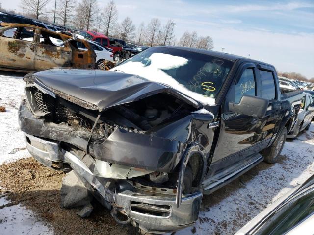 1FTPW14575FA29850 - 2005 FORD F150 SUPER GRAY photo 1