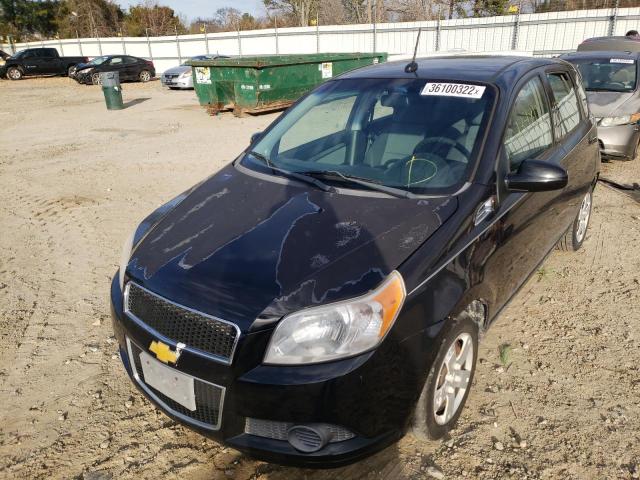 KL1TD6DE0BB228363 - 2011 CHEVROLET AVEO LS BLACK photo 2