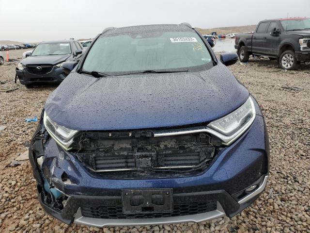 2HKRW2H94HH605741 - 2017 HONDA CR-V TOURING BLUE photo 5