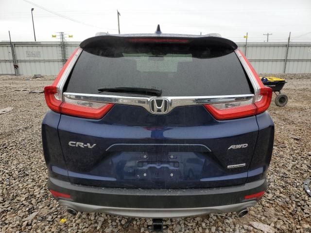 2HKRW2H94HH605741 - 2017 HONDA CR-V TOURING BLUE photo 6