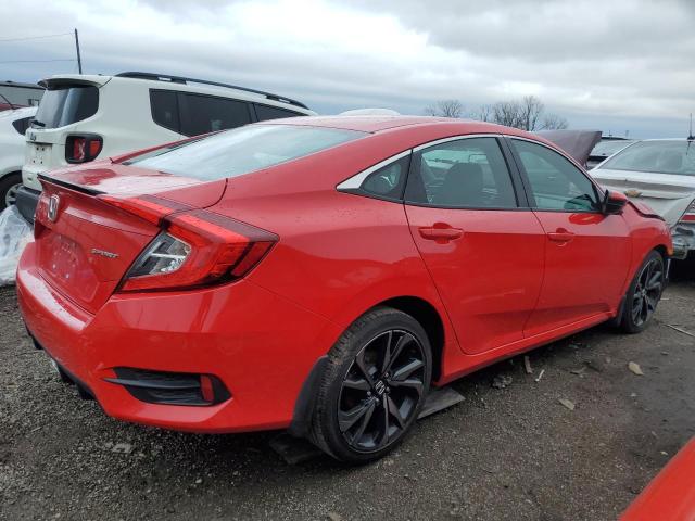 2HGFC2F82KH599140 - 2019 HONDA CIVIC SPORT 红色 照片 3