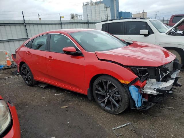 2HGFC2F82KH599140 - 2019 HONDA CIVIC SPORT 红色 照片 4