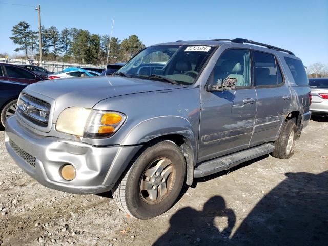 5TDZT38A32S075451 - 2002 TOYOTA SEQUOIA LIMITED SILVER photo 1