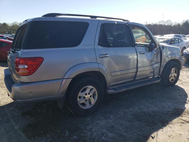 5TDZT38A32S075451 - 2002 TOYOTA SEQUOIA LIMITED SILVER photo 3