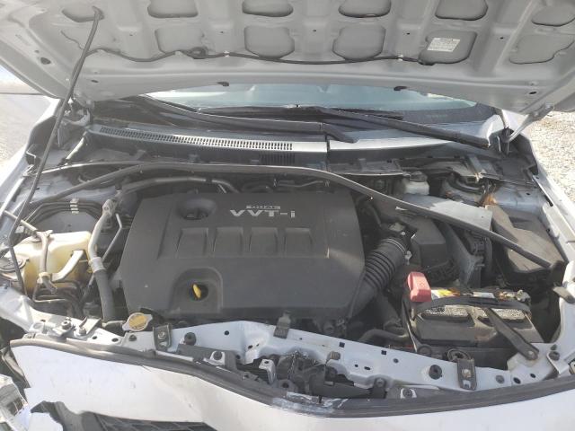 2T1BU4EE5AC521778 - 2010 TOYOTA COROLLA BASE SILVER photo 11
