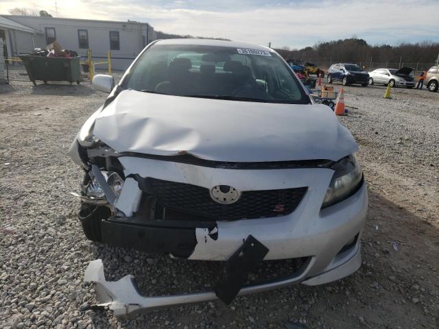 2T1BU4EE5AC521778 - 2010 TOYOTA COROLLA BASE SILVER photo 5