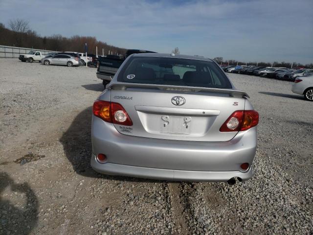 2T1BU4EE5AC521778 - 2010 TOYOTA COROLLA BASE SILVER photo 6